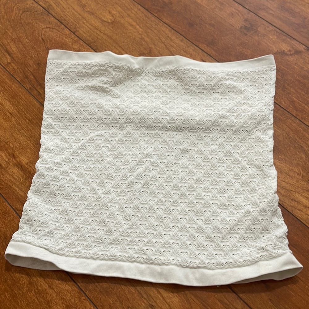 Free people strapless tank top. Size M/L. Slightly off white.